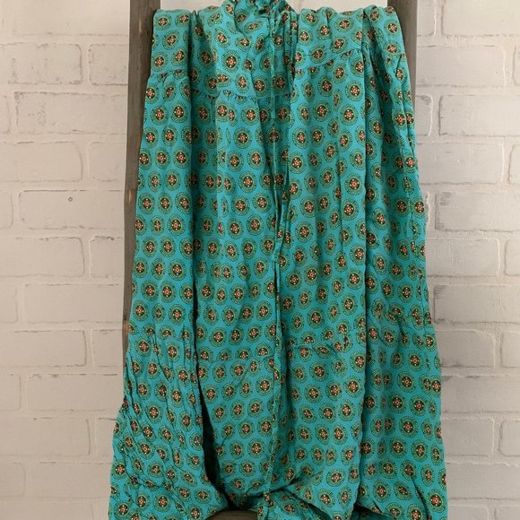 Mossimo Supply Co. Dresses & Skirts - Turquoise Pattern Midi Skirt